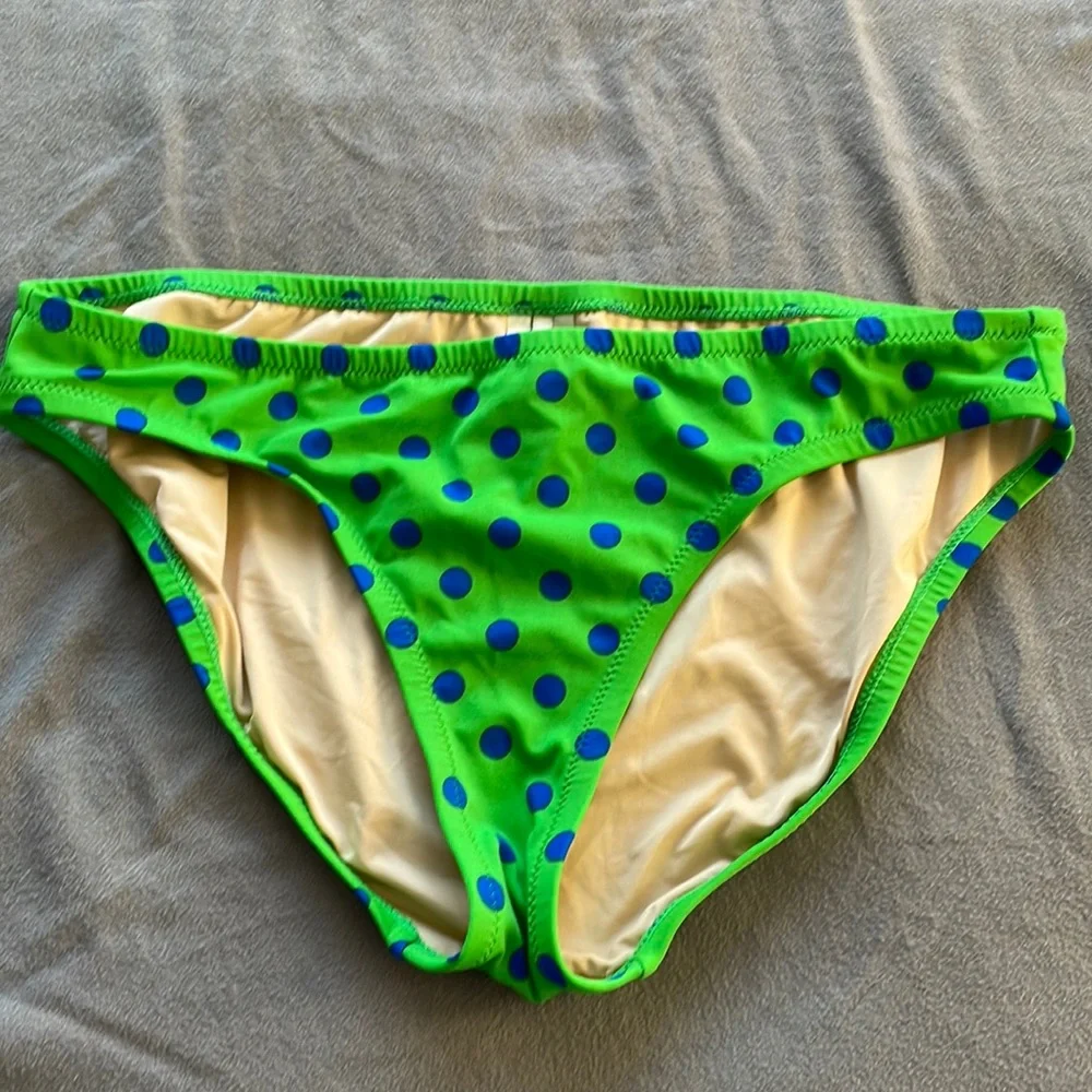 ☀️JCrew, NEW polka dot bikini bottom - Picture 3 of 5